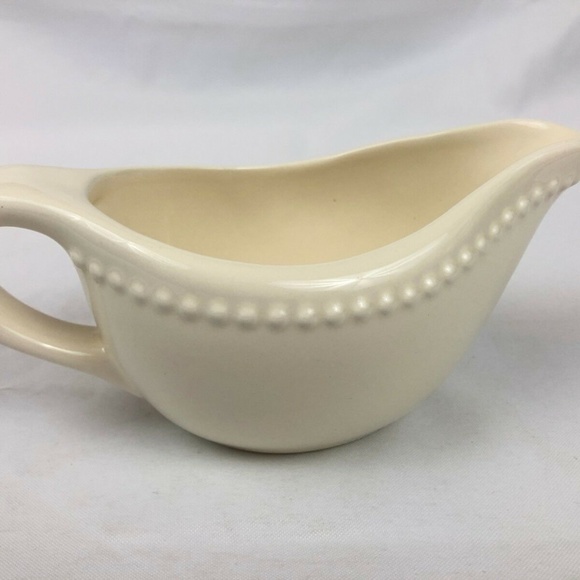 Pottery Barn Other - Pottery Barn Emma Gravy Boat Bowl  Cream Ivory Dot